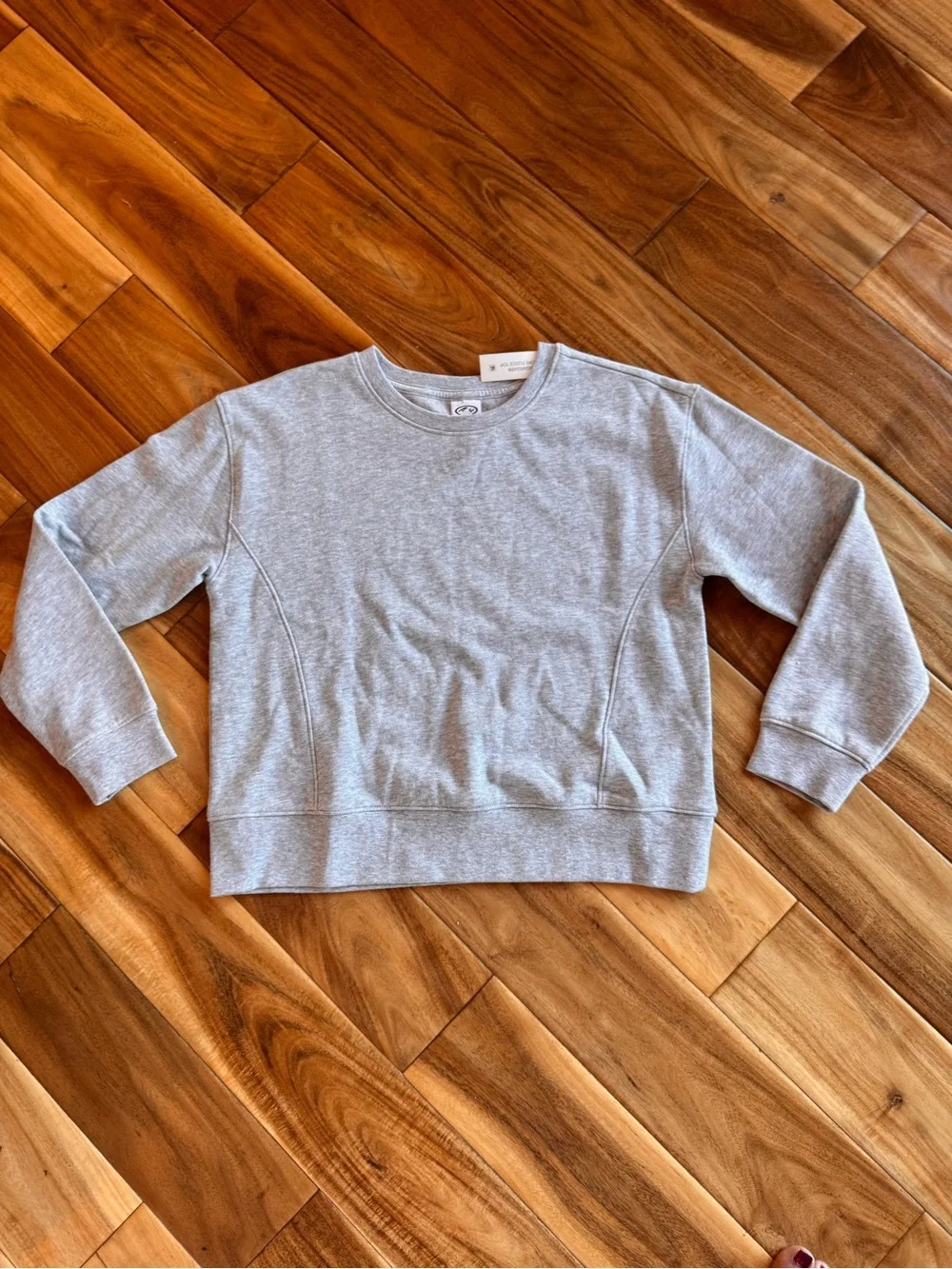 Athletic Works Girls Crewneck Sweatshirt - Light Gray